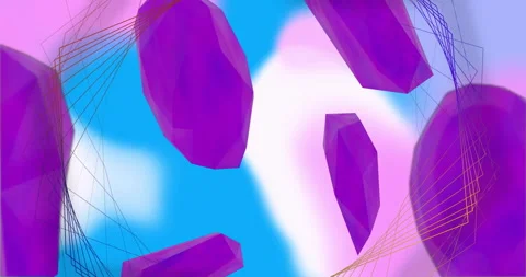 Animation of network structure over 3d p... | Stock Video | Pond5
