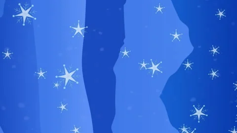 Animation of networks of connections falling over teacher and snowflakes in Видео 312645356