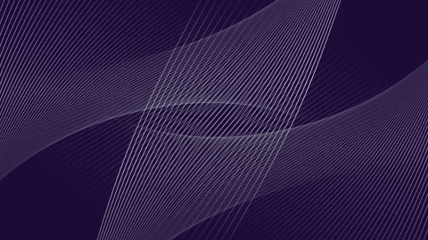 Animation of networks of curved parallel white lines moving on dark background Stock Footage 268067377