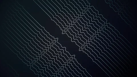 Animation of a neural impulse. A monochrome background with diagonal pulse lines Stock Footage 326317439