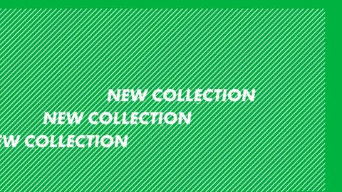 Animation of new collection text in white, with abstract white shapes, on Stock Footage 318124327