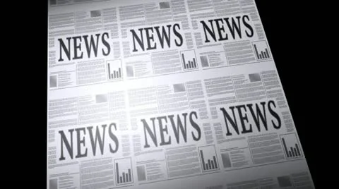 Animation of a newspaper Stock Footage 22038290