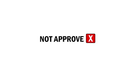 Animation of not approve text and red cross icon appearing on white 動画素材 340636414
