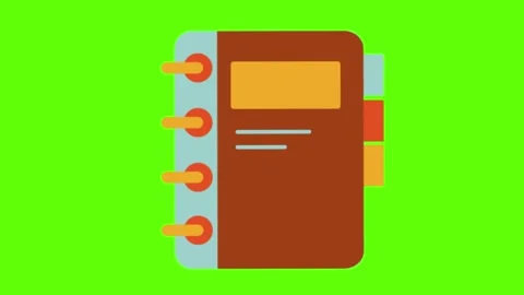 notebook animation green screen