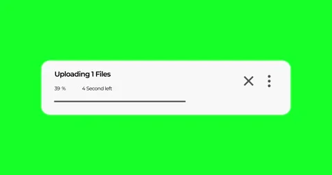 Animation notification download files Stock Footage 314257056