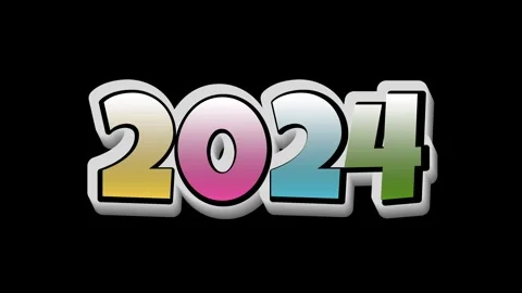 Animation number 2024. Stock Footage 254154699