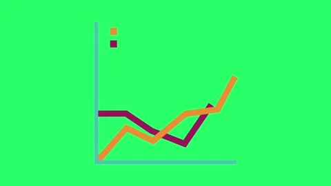 Animation object for infographic isolate on green backgr Stock Footage 249884889