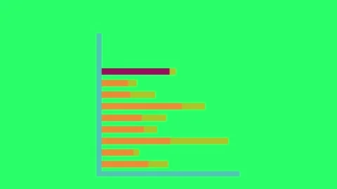 Animation object for infographic isolate on green backgr Stock Footage 249884890