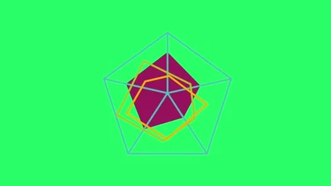 Animation object for infographic isolate on green backgr Stock Footage 249884907