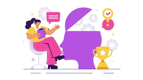 Animation of Office Workers Demonstrating Soft Skills such as Empathy Stock Footage 304402091