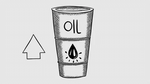 Animation oil bar Stock Footage 148373592