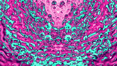 Animation of oil paint boiling 스톡 동영상 134692672