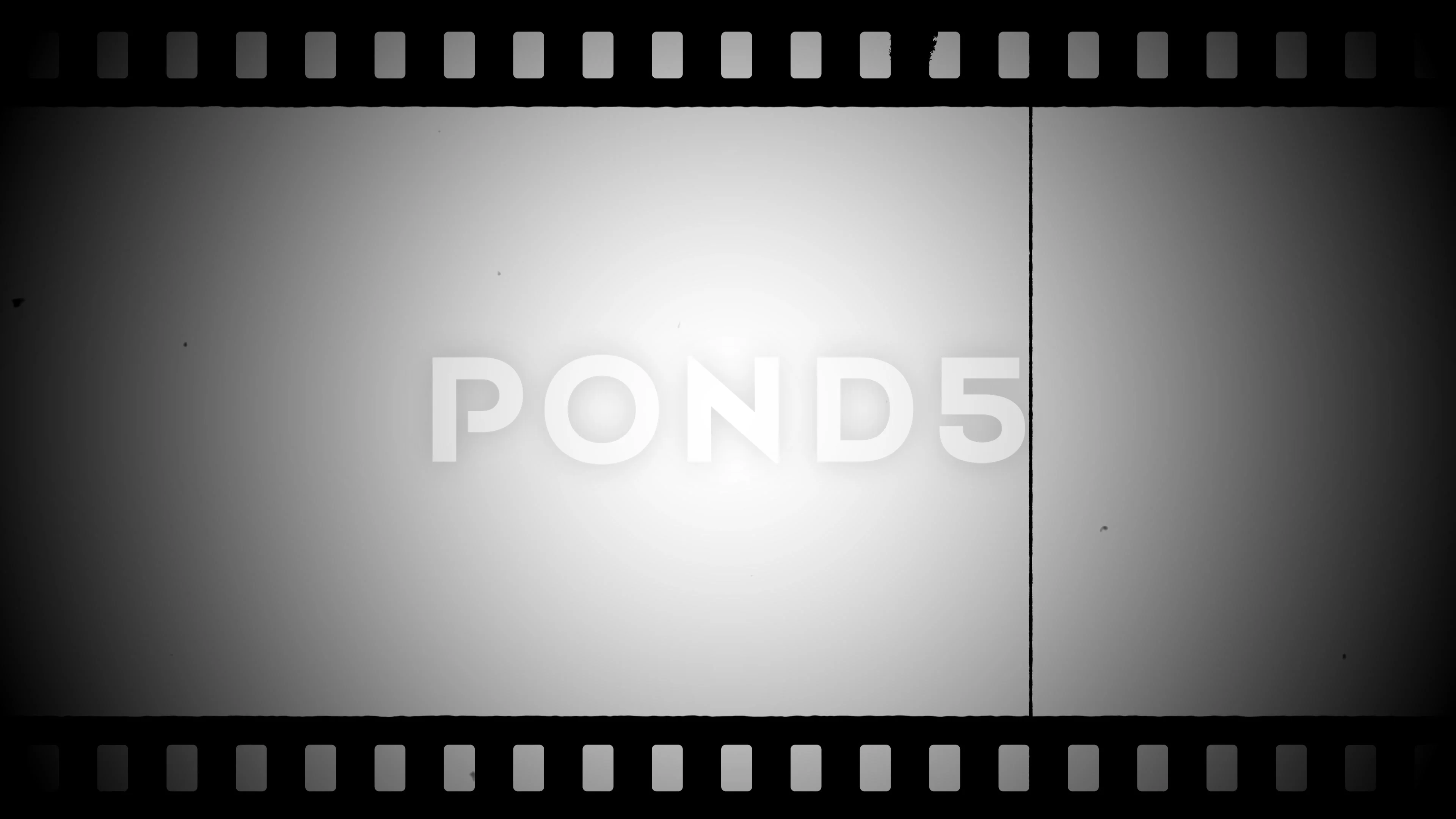 Super 8mm Film Strip Black and White Vid, Stock Video