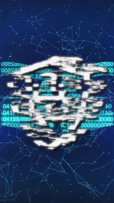 Animation of online security padlock and network of connections over dark Stock Footage 343027626