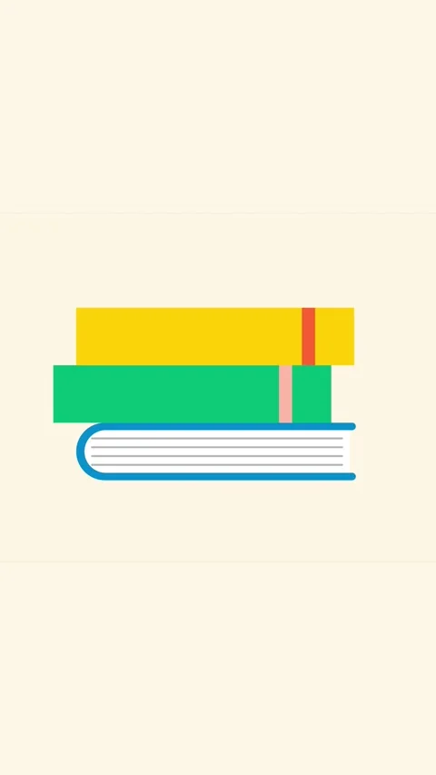 Animation of opening and flipped book pages on white background Stock Footage 330107651