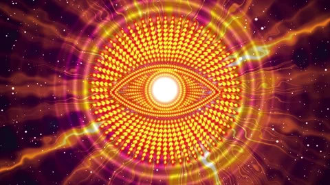 Animation Opening the Third Eye Chakra Stock Footage 262320962