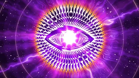 Animation Opening the Third Eye Chakra Stock Footage 262324549