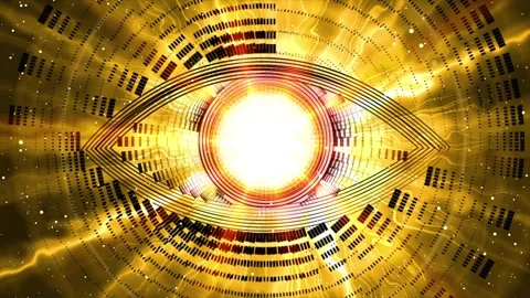 Animation Opening the Third Eye Chakra Video stock 262328324