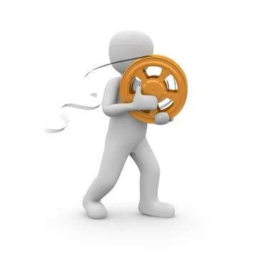 Animation orange Stock Illustration