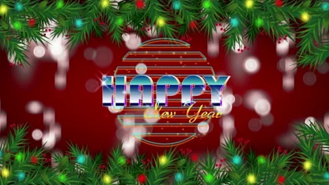 Animation orange light bokeh with red background for template. Stock Footage 221464330