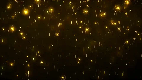 Animation orange light sparkles on black background. Vídeo Stock 201838101