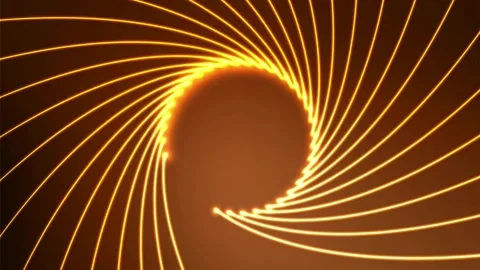 Animation orange lines swirl abstract background. Stock Footage 210668586
