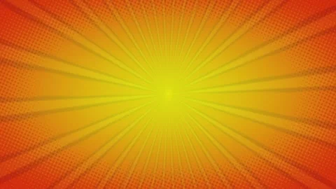 Animation of orange Pop art background with polka dots and shapes. Stock Footage 252159793