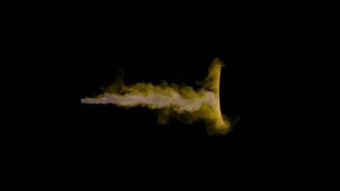 Animation orange smoke effect. Vídeo Stock 242099038