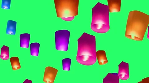 Animation orange unfounded on green background. Stock Footage 169681351