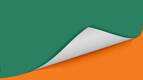 Animation of origami paper being opened and rolled up sheet by sheet Stock Footage 279087577