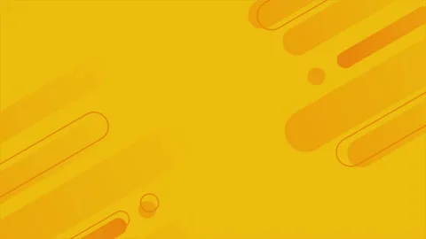 Animation of oval geometric yellow background with lines and gradations Stock Footage 313462890