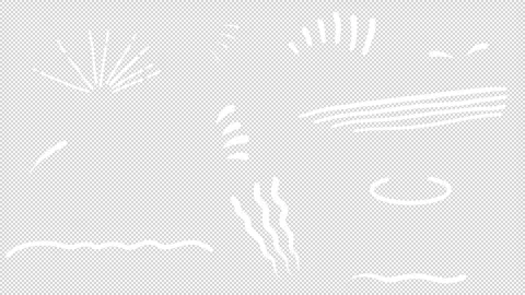 Animation pack burst bounce line spark water drop splashing line motion doodle Stock Footage 304377012
