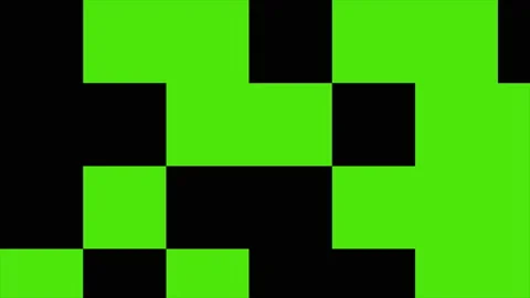 Animation pack of simple tech green screen transitions, digital artifacts effect Stock Footage 197043573