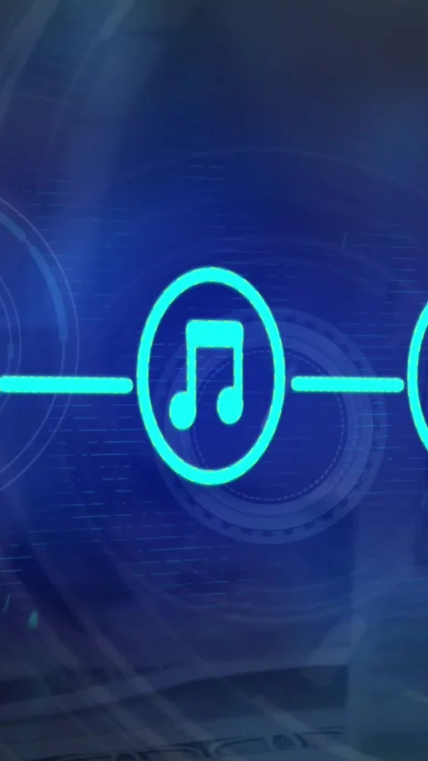 Animation of padlock and computing data processing with icons over computer Stock Footage 343028091
