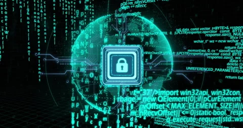 Animation of padlock icon and data processing over globe Vídeos de archivo 308768918