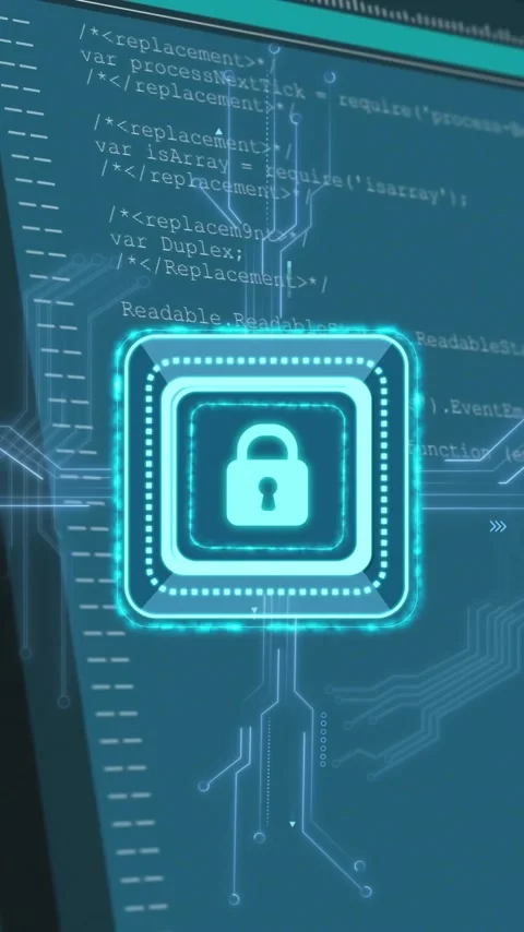 Animation of padlock icon and digital data processing over computer screens Vídeos de archivo 320215919
