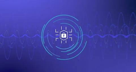 Animation of padlock icon, digital data processing over network of connections Vídeos de archivo 309168127