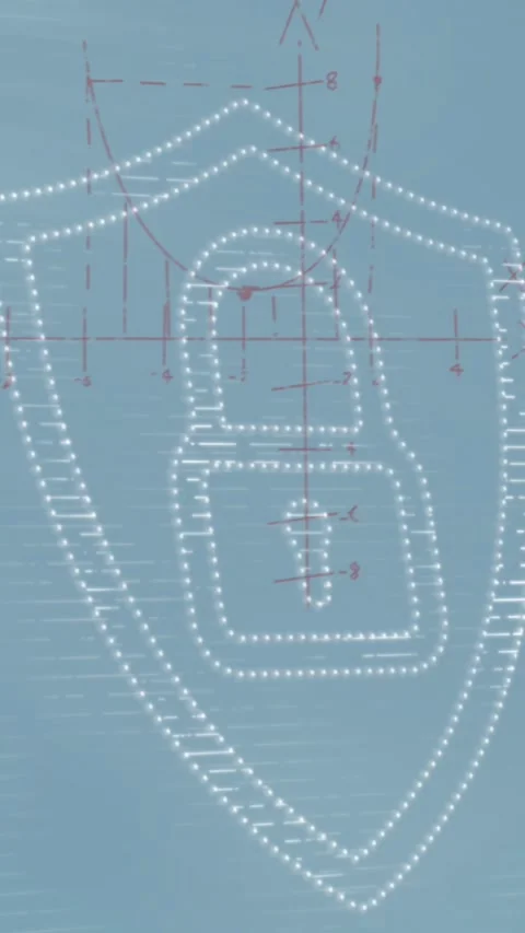 Animation of padlock over data processing over at padlock and microprocessor Vídeo Stock 321991170