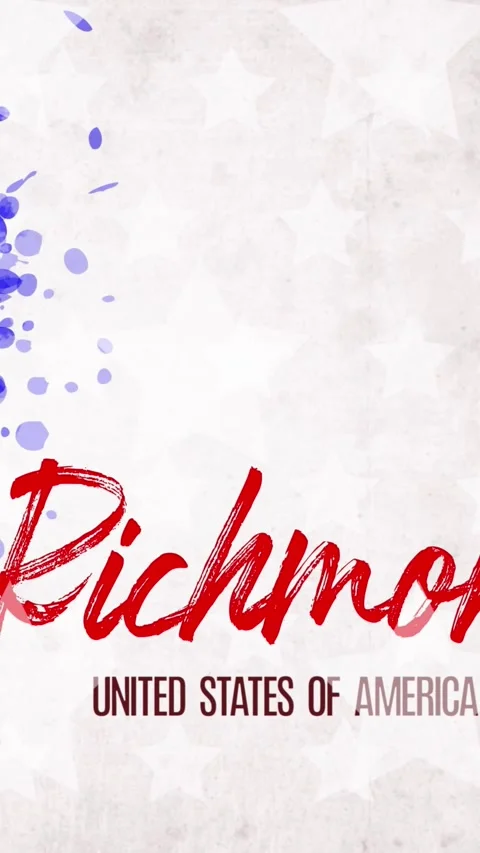 Animation. painted, blue-red heart with stars, red lettering inscription Stock Footage 321754081