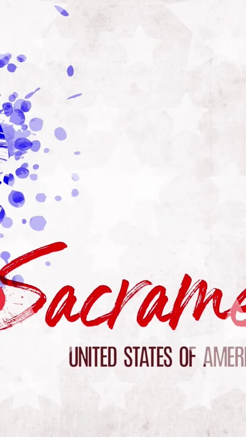 Animation. painted, blue-red heart with stars, red lettering inscription Stock Footage 322114479