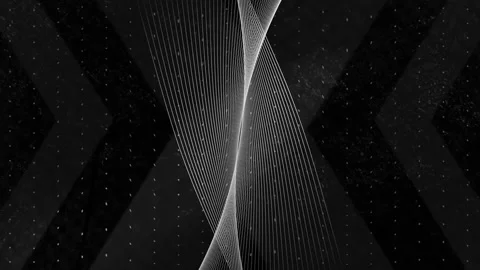 Animation of parallel curved white lines moving and intersecting over white dots Stock Footage 159063994