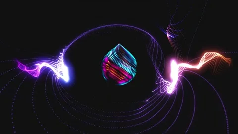 Animation of particles colliding Stock Footage 239341280