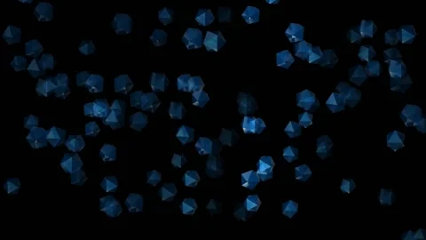 Animation of particles in geometrical shape Stock Footage 141213786