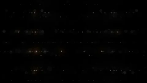Animation particles horizontal on a black background 4K Stock Footage 76084632