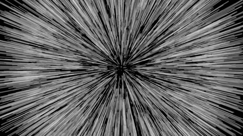 Animation of particles released from one point gradually losing speed and Stock Footage 121174776