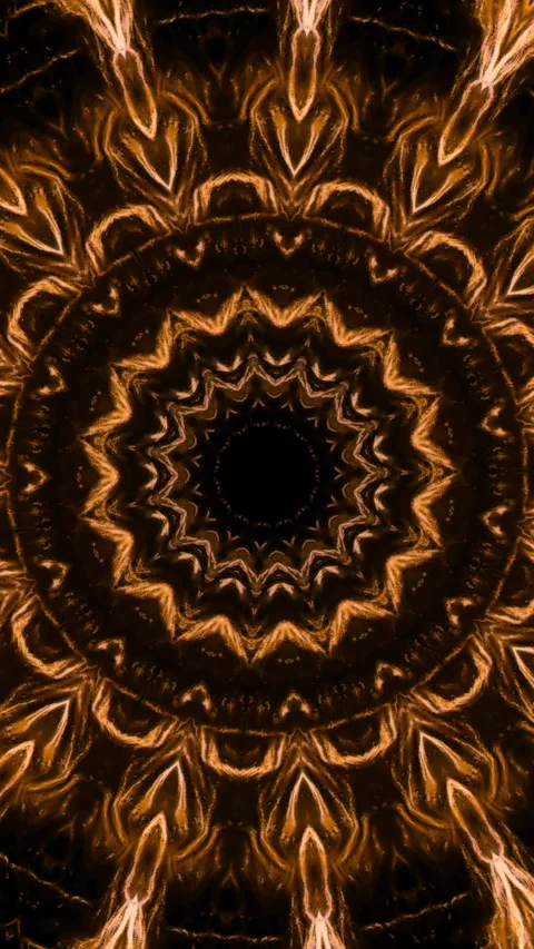 Animation of pattern with energy lines in space. Animation. Hypnotic pattern Stock Footage 285928042