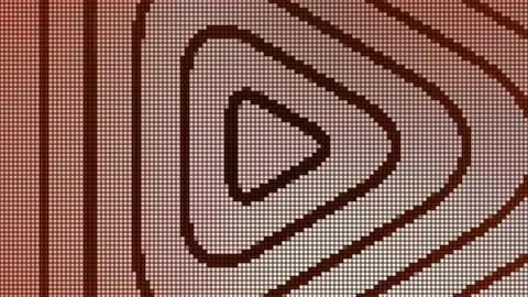 Animation of pattern moving to center and disappearing. Motion. Computer Stock Footage 163840308