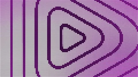 Animation of pattern moving to center and disappearing. Motion. Computer 库存插图