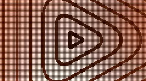 Animation of pattern moving to center and disappearing. Motion. Computer Stock Illustration