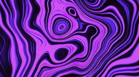 Animation with pattern of moving paint lines. Motion. Beautiful background of Illustrazione stock